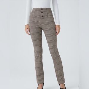 Bnwt xl regular HALARA hound tooth High-Waisted Pants